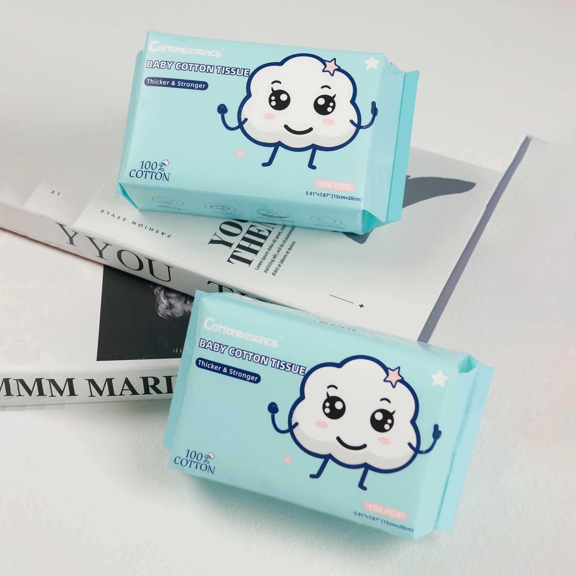 Cottonessence cotton tissue  disposable cotton facial towel